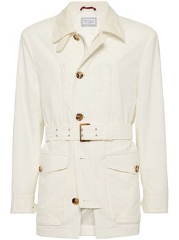 Brunello Cucinelli: Белый пуховик 