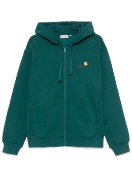 Carhartt WIP: Зелёная толстовка  American