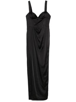 Marchesa Notte: Атласное платье 