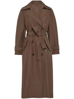 Brunello Cucinelli: Коричневый плащ  Monili