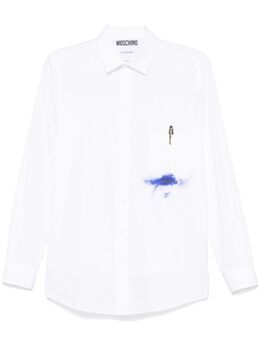 Moschino: Рубашка с принтом 