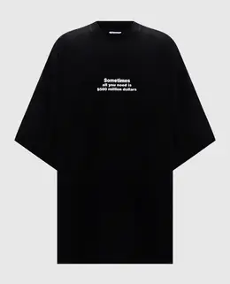 Vetements: Чёрная футболка 