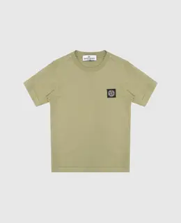 Stone Island: Футболка цвета хаки 