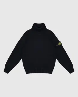 Stone Island: Синий свитер 