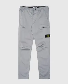 Stone Island: Серые брюки 