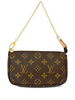 Louis Vuitton Pre-Owned: Коричневый клатч 