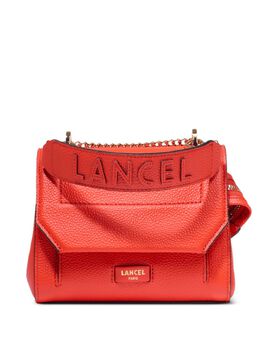Lancel: Оранжевая сумка через плечо 