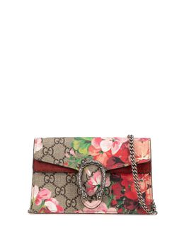 Gucci Pre-Owned: Сумка через плечо с растительным принтом 