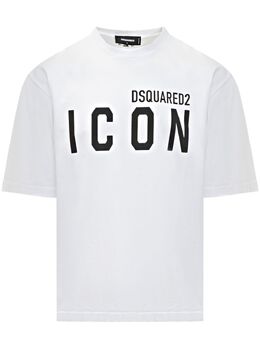 DSQUARED2: Белая футболка  Icon
