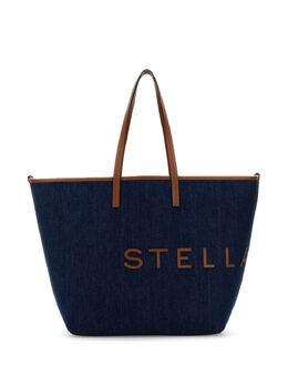 Stella McCartney: Голубая сумка-шоппер 