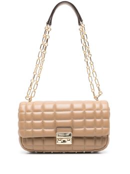 Michael Michael Kors: Бежевая сумка 