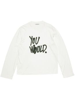 Acne Studios: Белая футболка 