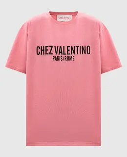 Valentino: Рожеві футболки 