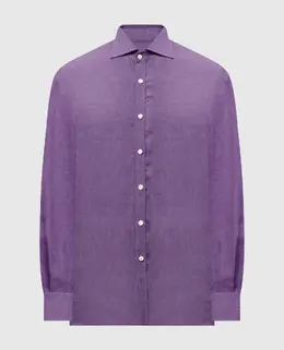 ISAIA: Фиолетовая рубашка 