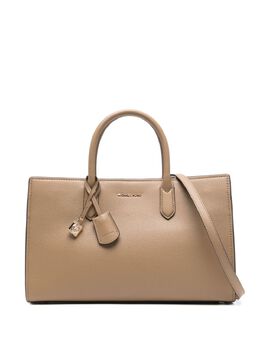 Michael Michael Kors: Бежевая сумка-шоппер 