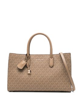 Michael Kors: Коричневая сумка-шоппер 