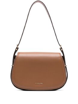 Michael Kors: Коричневая сумка через плечо 