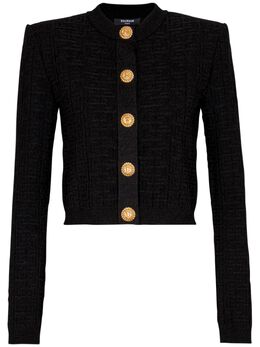 Balmain: Чёрный кардиган  PB