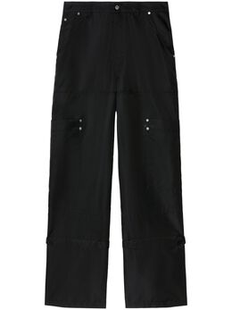 Off-White: Чёрные брюки  Carpenter