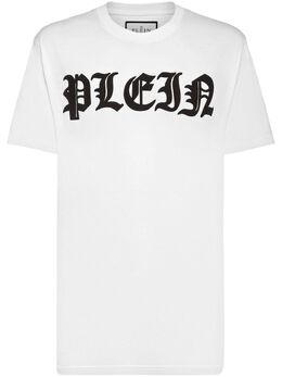 Philipp Plein: Белая футболка  Gothic