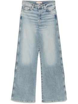 7 For All Mankind: Светлые джинсы  Lotta