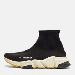 Balenciaga: Чёрные мокасины  Speed Trainer