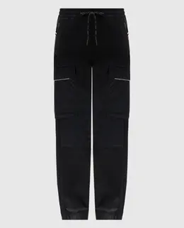 Moncler Grenoble: Чорні брюки 