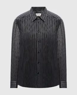 Saint Laurent: Чёрная блуза 