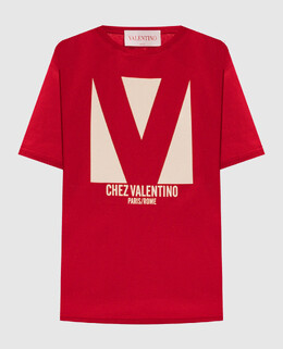 Valentino: Червоні футболки 