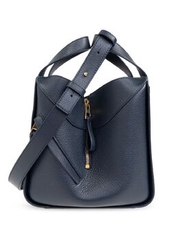 LOEWE: Синяя сумка-шоппер  Hammock