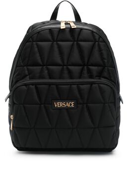 Versace: Чёрный рюкзак 
