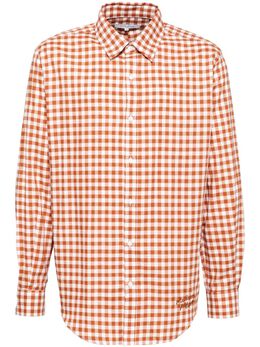 Maison Kitsuné: Оранжевая рубашка 