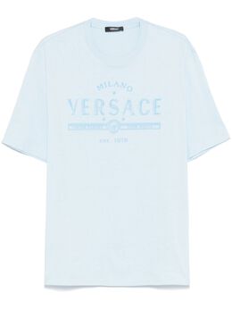 Versace: Футболка с принтом 
