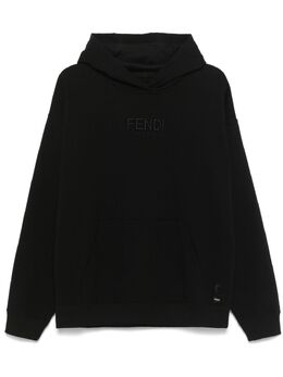 FENDI: Чёрная толстовка 