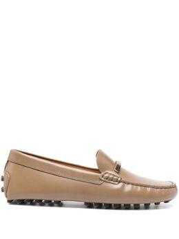 Tod's: Коричневые лоферы  Gommino