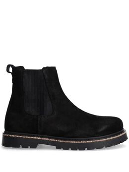 Birkenstock: Чёрные ботинки 
