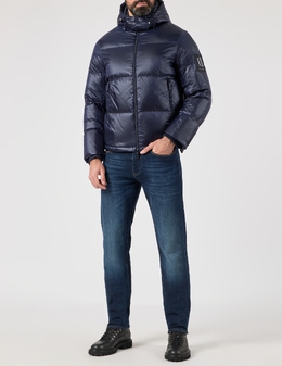 ARMANI EXCHANGE: Сині пуховики 