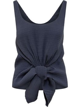JW Anderson: Синий топ  Knot