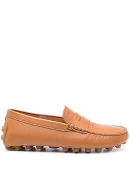 Tod's: Коричневые лоферы  Gommino