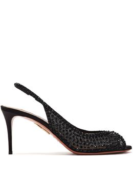 Aquazzura: Чёрные сандалии 