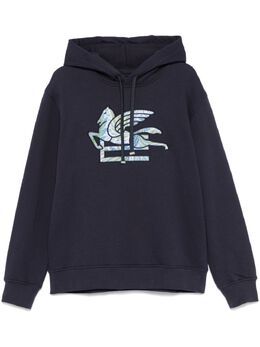 ETRO: Синяя толстовка  Pegaso