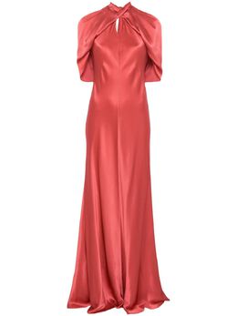 Alberta Ferretti: Драпированное платье 