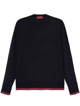 Gucci: Свитер  Web из шерсти