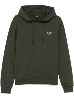 A.P.C.: Толстовка  Rue Madame цвета хаки