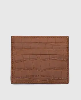 Brunello Cucinelli: Коричневый картхолдер 