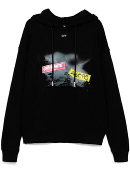 Off-White: Толстовка с принтом 