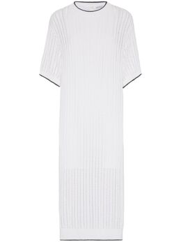 Brunello Cucinelli: Трикотажное платье  Monili