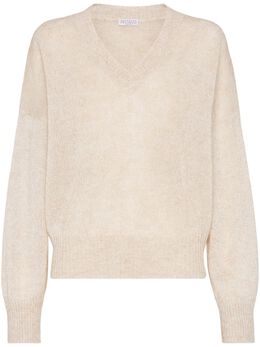 Brunello Cucinelli: Свитер с v-образным вырезом 