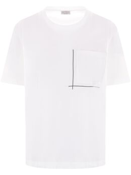 Brunello Cucinelli: Белая футболка  Monili