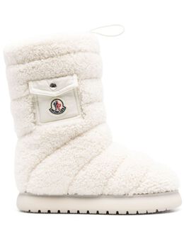 Moncler: Белые ботинки 